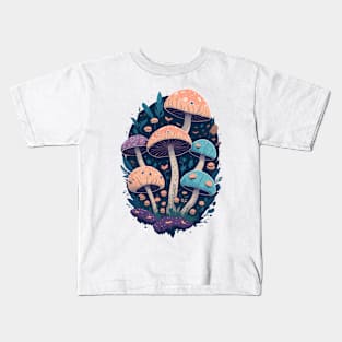 Colorful mushrooms Kids T-Shirt